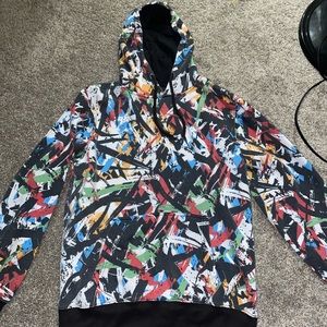 Colorful graffiti styled hoodie